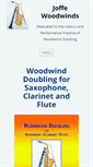 Mobile Screenshot of joffewoodwinds.com